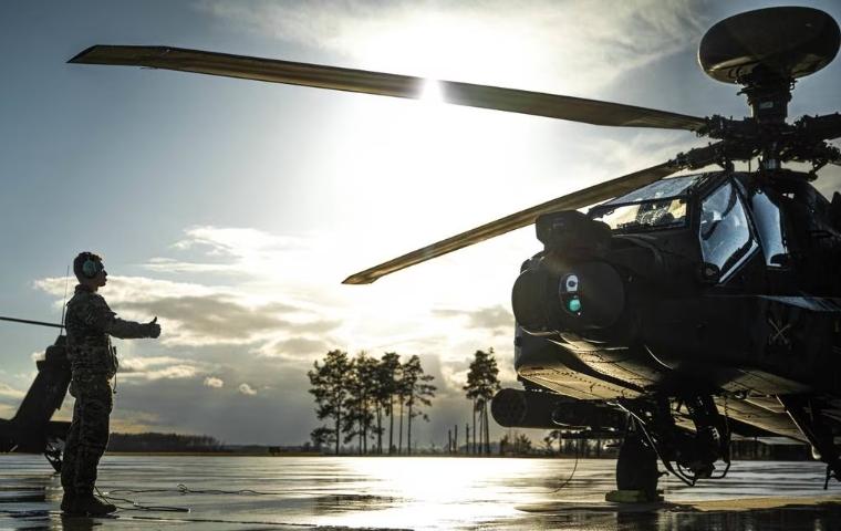 The AH-64 helicopter